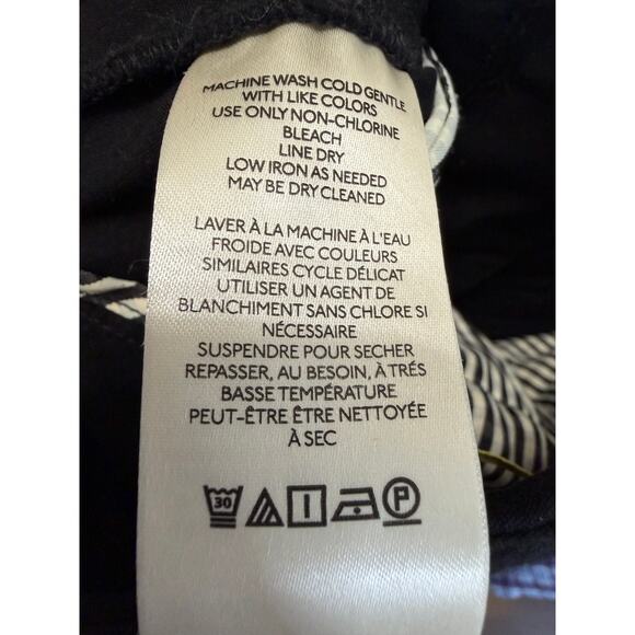 Maeve by Anthropologie Naomi Linen Blend Wide-Leg Flare Pants Black Sz 4 NWOT - Picture 16 of 16